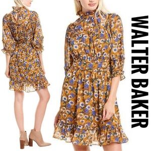 Walter Baker Long Sleeve Leia Daisy Dreams Floral Dress Size 0